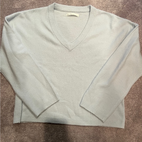 Oak and Fort sweater new never worn no tags XS light blue - Picture 1 of 1